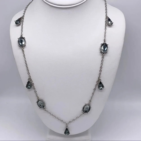 Chico’s Crystal Station Long Necklace - Picture 1 of 2